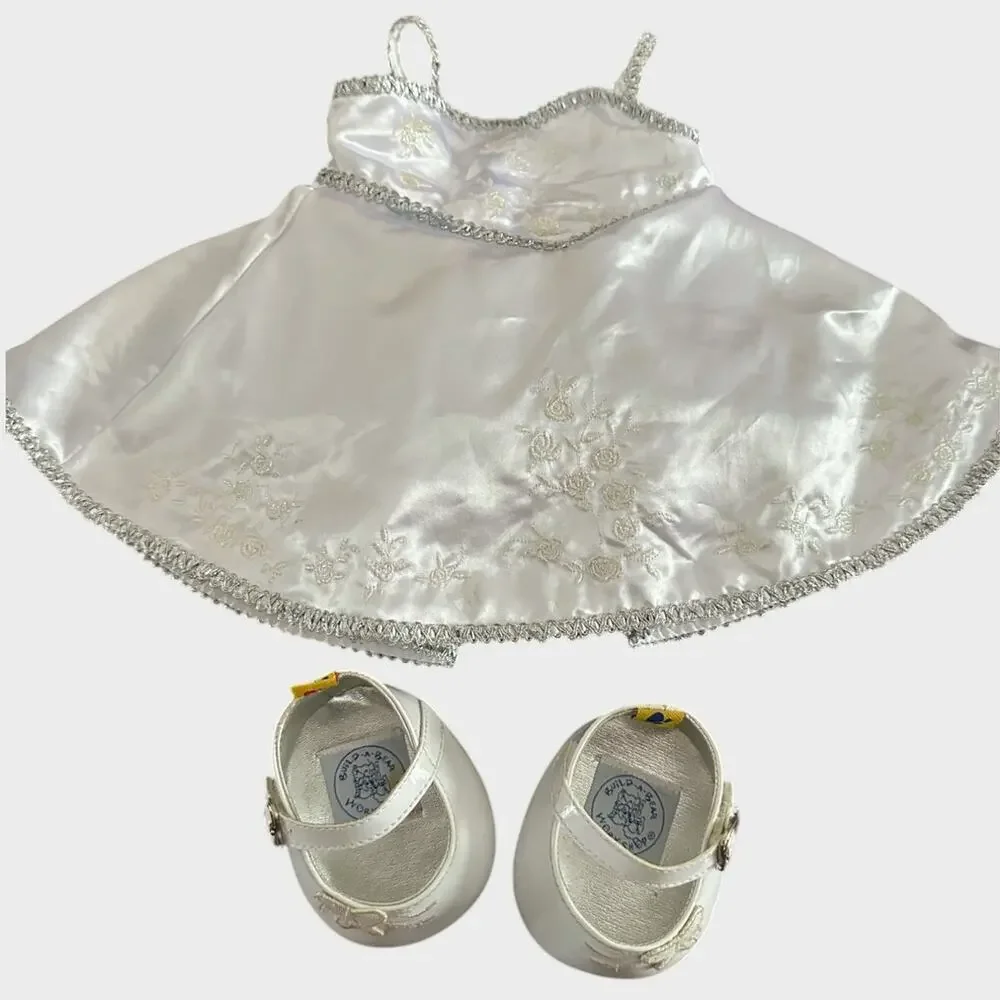 BABW Build A Bear Bride Dress and Shoes